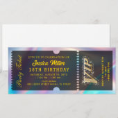 Glam Celebration Event Pass Einladung (Vorne/Hinten)