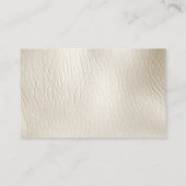 Glam Champagne Glitz Cream Visitenkarte (Rückseite)