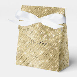 Glam Champagne Gold Glitzy Diamonds Geschenkschachtel