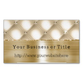 Glam Champagne Gold Glitzy Diamonds Magnetische Visitenkarte (Vorderseite)