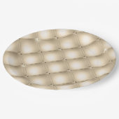 Glam Champagne Gold Glitzy Diamonds Pappteller (Schrägansicht)