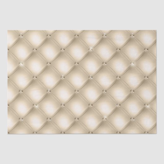 Glam Champagne Gold Glitzy Diamonds Seidenpapier (Vorderseite)