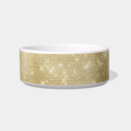 Glam Champagne Gold Glitzy Sparkle Napf