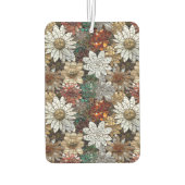 Glam Champagne Gold Red White Blume Autolufterfrischer (Rückseite)