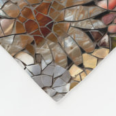 Glam Champagne Gold Red White Blume Fleecedecke (Ecke)