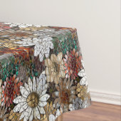 Glam Champagne Gold Red White Blume Tischdecke (Beispiel)