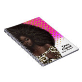 Glam Chic Afro Boss Notebook Notizblock (Rechte Seite)