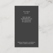 Glam Chic Black und Silver Sequins Visitenkarte (Rückseite)