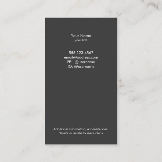 Glam Chic Black und Silver Sequins Visitenkarte (Rückseite)