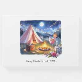 Glam Chic Camp Bride Bachelorette Weekend Gästebuch
