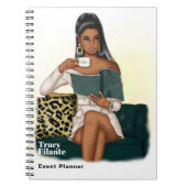 Glam Chic Coffee Boss Notebook Notizblock (Vorderseite)