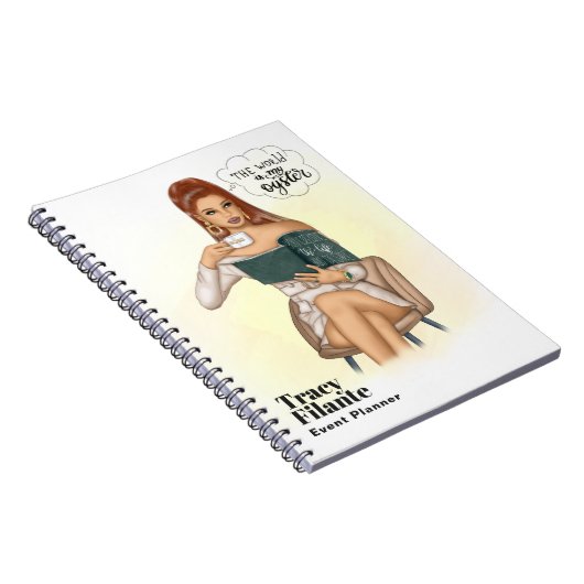 Glam Chic Coffee Boss Notebook Notizblock (Rechte Seite)