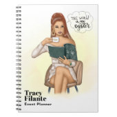 Glam Chic Coffee Boss Notebook Notizblock (Vorderseite)