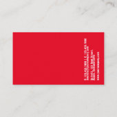 Glam Chic Cosmetologe Business Card Visitenkarte (Rückseite)