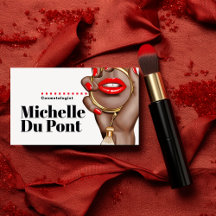 Glam Chic Cosmetologe Business Card