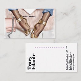 Glam Chic Fashion Business Card Visitenkarte