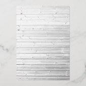 Glam Chic Fashion Show Foil Einladung (Rückseite)