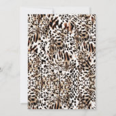 Glam Chic Fashion Show Graduation Party Einladung (Rückseite)