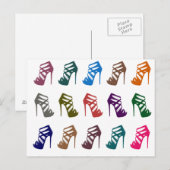 Glam Chic High Heels Custom Post Card Postkarte (Vorne/Hinten)