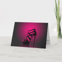 Glam Chic High Heels Danke Karte