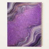 Glam Chic Lila Glitzer Agate Marble Planer (Rückseite)