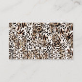 Glam Chic Mode Visitenkarte (Rückseite)