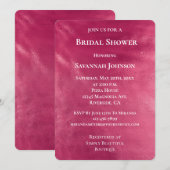 Glam Chic Pink Brautparty Einladung (Vorne/Hinten)