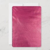 Glam Chic Pink Brautparty Einladung (Rückseite)