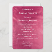 Glam Chic Pink Brautparty Einladung (Vorderseite)