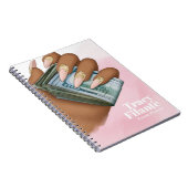 Glam Chic Pink und Gold Millionaire Mindset Notizblock (Rechte Seite)