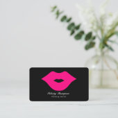 Glam Chic Visagist QR Code Visitenkarte (Stehend Vorderseite)