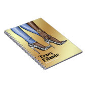 Glam Chic Zebra Fashion Notizblock (Rechte Seite)