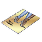 Glam Chic Zebra Fashion Notizblock (Linke Seite)