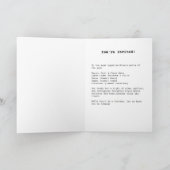 Glam Chicken on Ice Einladung (Innenseite)