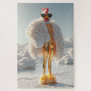 Glam Chicken on Ice Puzzle