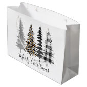 Glam Christmas Große Geschenktüte (Rückseite Schrägansicht)