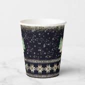 Glam Christmas Party Pappbecher (Rückseite)