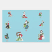 Glam Christmas Wrapping Paper Geschenkpapier Set (Vorderseite 3)