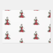 Glam Christmas Wrapping Paper Geschenkpapier Set (Vorderseite 2)