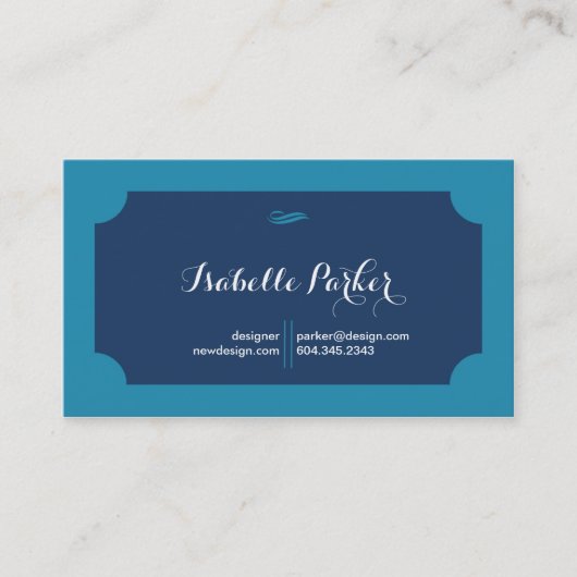 Glam Classic Business Card Visitenkarte (Vorderseite)