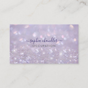 Glam Classy Glitter Lavendel, Schriftname Visitenkarte