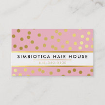 GLAM CONFETTI Modernes Dotmuster Gold pink