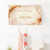 Glam Coquette Bögen Sweet 16 Blush Willkommensschi Banner (Insitu)