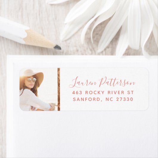 Glam Custom Foto Abschluss Rücksendeadresse (Insitu)