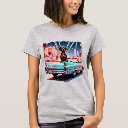 Glam Dachshund Kollektion T-Shirt (Vorderseite)