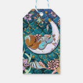 Glam Dark Mermaid Baby Showday Party Geschenkanhänger (Rückseite)