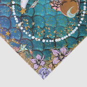 Glam Dark Mermaid Baby Showday Party Seidenpapier (Ausschnitt)