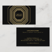 Glam Deko Jewelry Design Fashion Boutique Nr. 1 Visitenkarte (Vorne/Hinten)