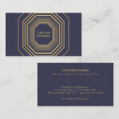 Glam Deko Jewelry Design Fashion Boutique Nr. 6 Visitenkarte (Vorne/Hinten)