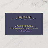 Glam Deko Jewelry Design Fashion Boutique Nr. 6 Visitenkarte (Rückseite)